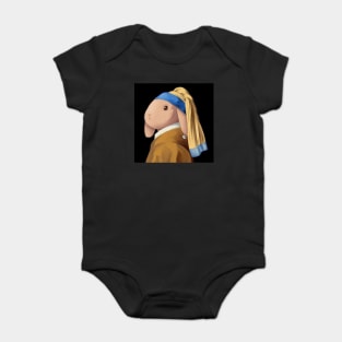 bun with the pearl earring Baby Bodysuit